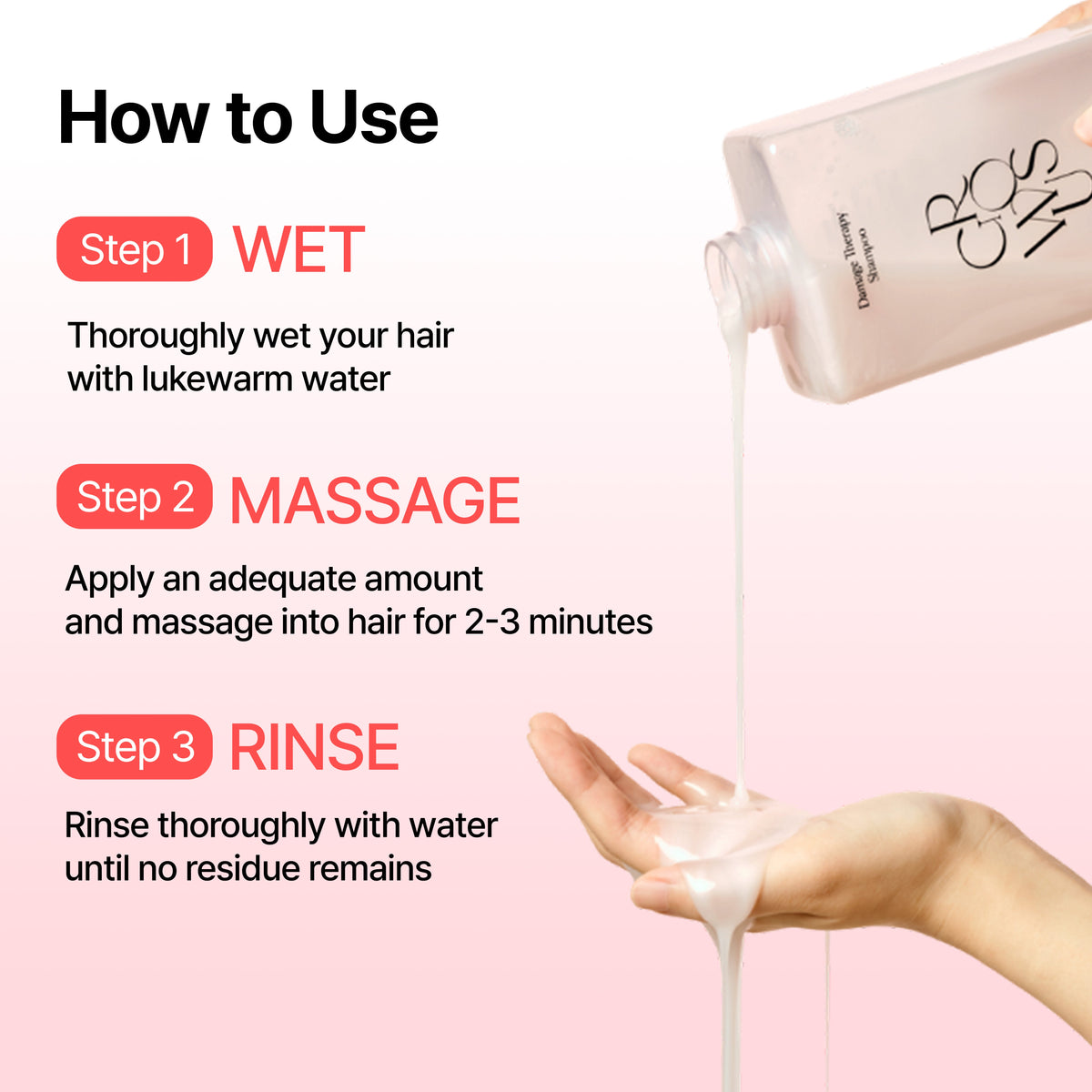GROWUS Damage Therapy Shampoo EX