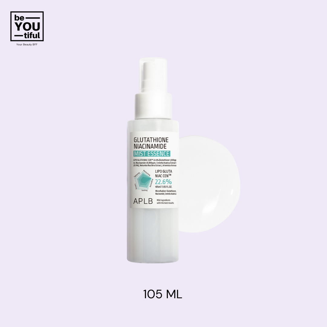 APLB Glutathione Niacinamide Facial Toner bottle 105ml on light purple background