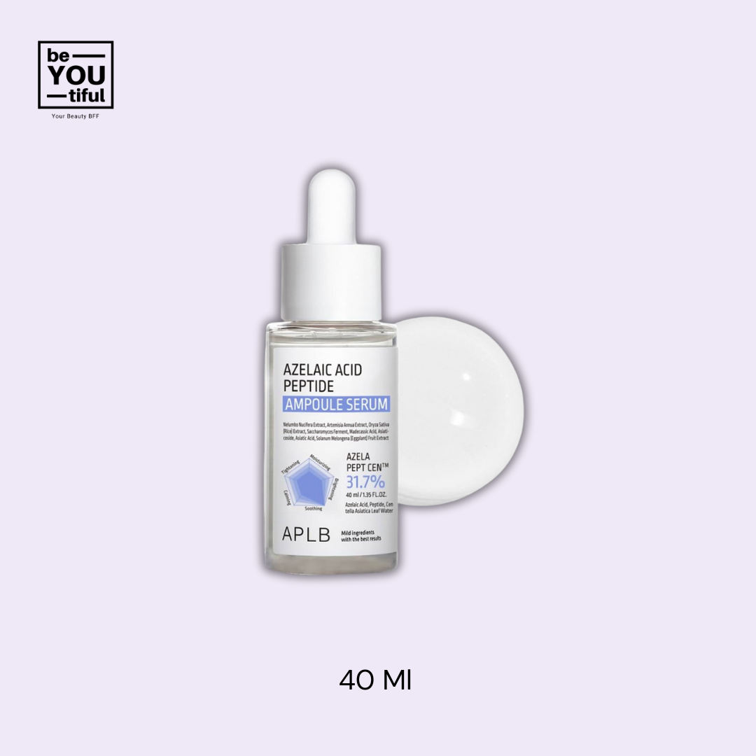 APLB Azelaic Acid Peptide Ampoule Serum 40 ml bottle on light purple background