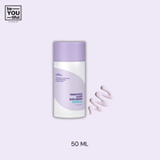 Isntree  Onion Fresh Fluid Sun Cream 50ml bottle on light purple background