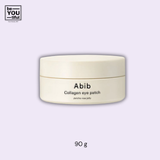 Abib Collagen Eye Patch Jericho Rose Jelly 60Ea bottle on light purple background
