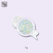 Unleashia Get Loose Glitter Gel N°2 Starlit Chaser 7g on light purple background