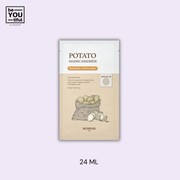 Skin Food Potato Madecassoside Mask 24 ml on light purple background
