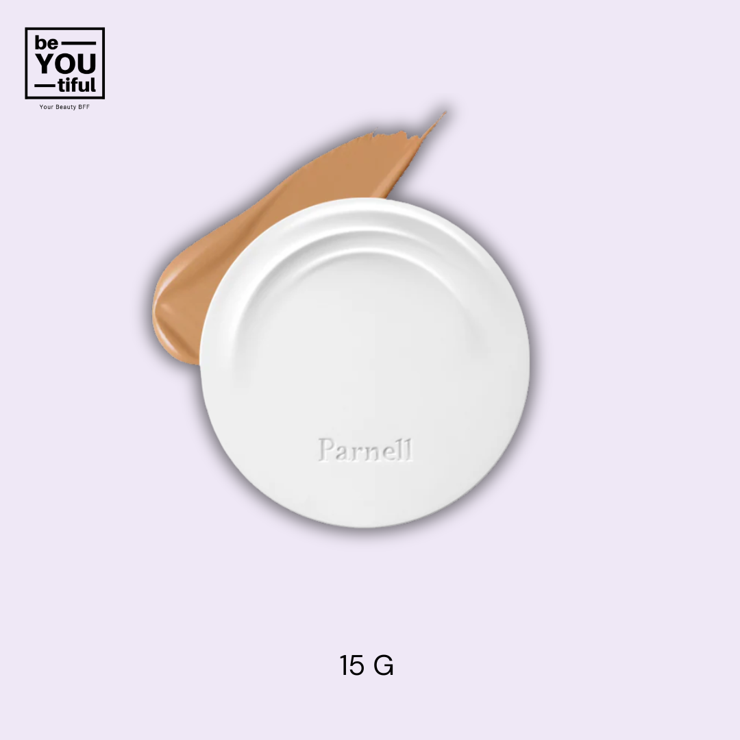 Parnell Cicamanu Serum Cushion 29N  Sand Case on light purple background