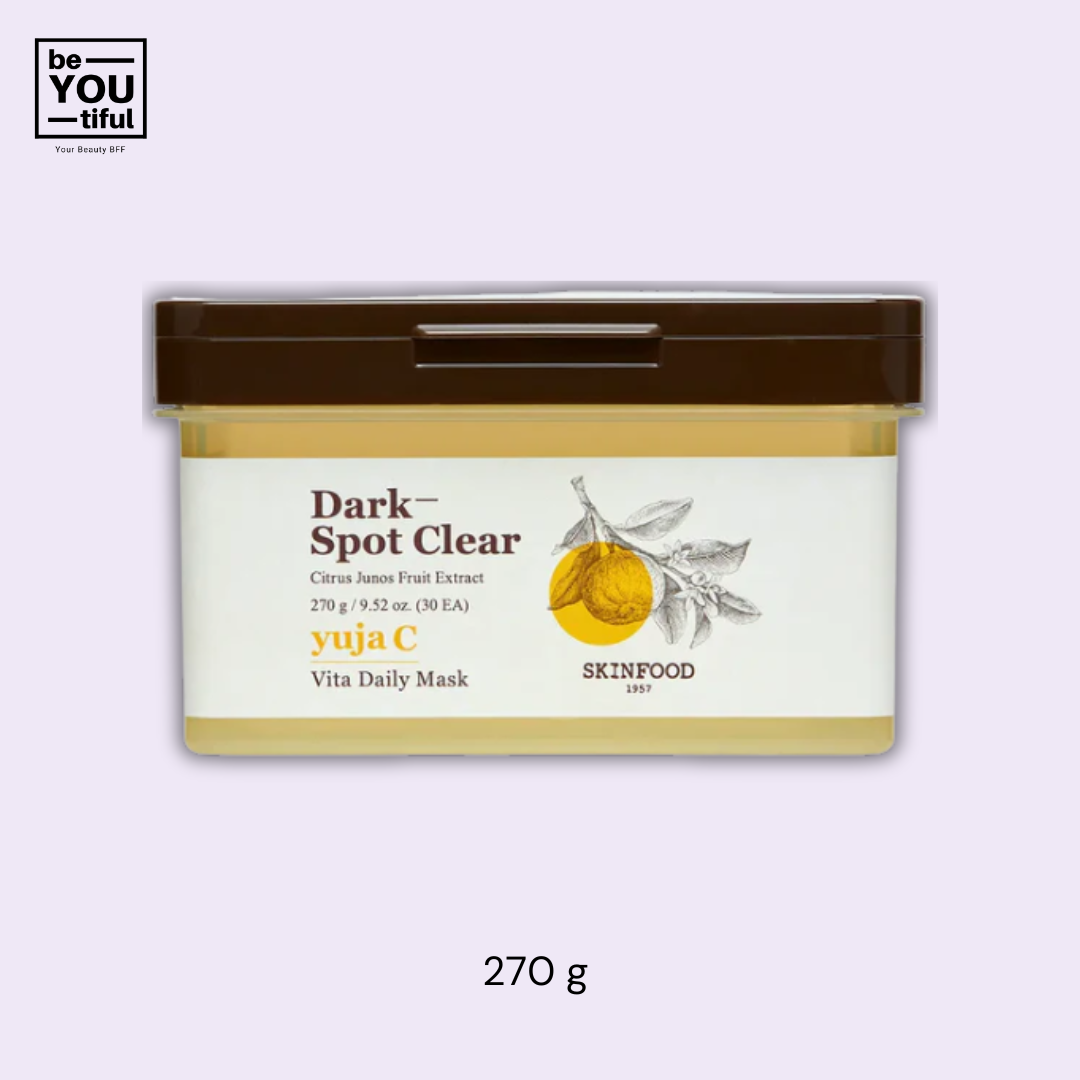 
Yuja C Vita Daily Mask  Container  on light purple background

