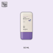 Skin Food Berry Moisturizing Sun Cream Tube on light purple background