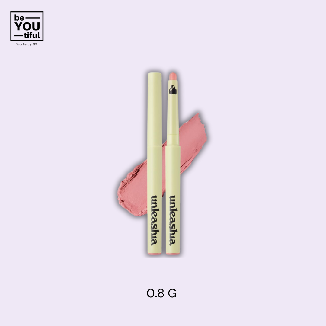 Unleashia Oh! Happy Day Lip Pencil N1 Birthday 0.8g case on light purple background